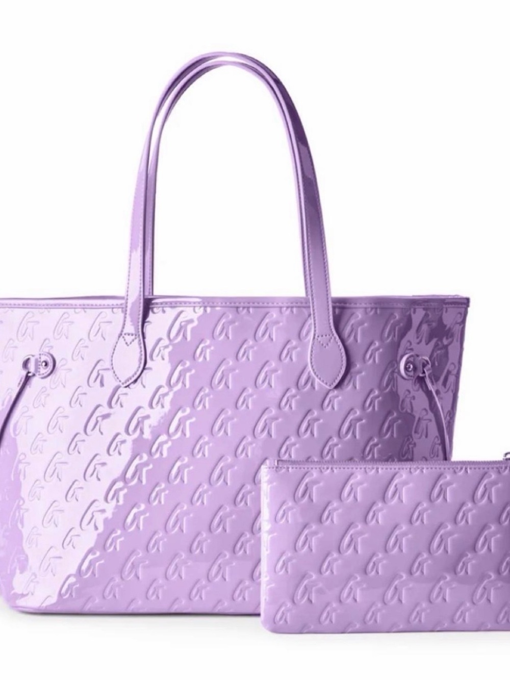 Glam-Aholic Lavender Tote with Matching Wristlet - Women